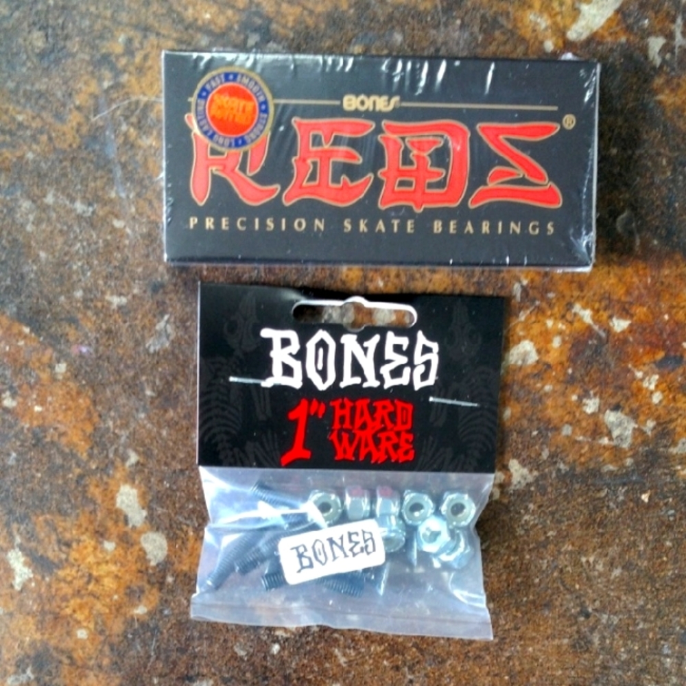 Bones Reds Precision Skate Bearings And 1 Inch Screws